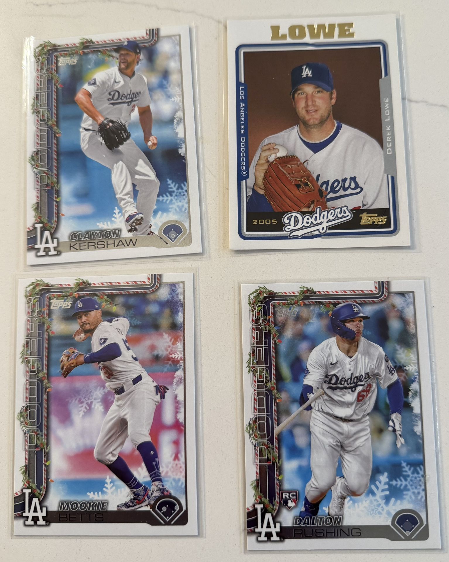 La Dodger players 2025 Topps Holiday 