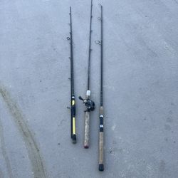 fishing rods.