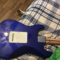 Blue Squier  Electric Guitar 