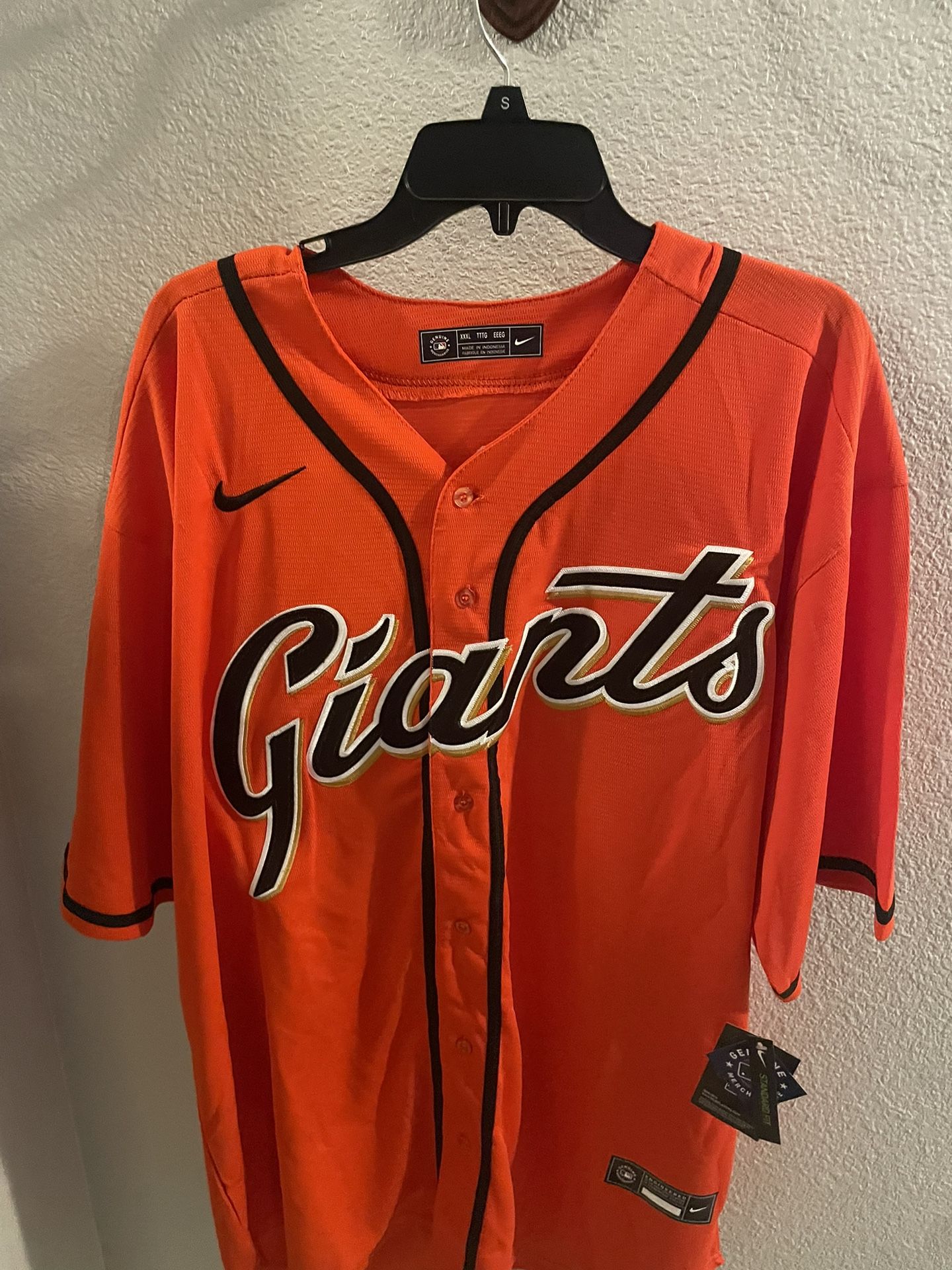 Men’s 3XL Buster Posey Orange San Francisco Giants Jersey