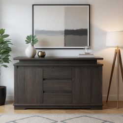 New Storage Cabinet With Three Drawers & Cabinet Doors 