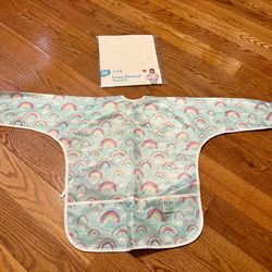 Kids Bumkins Waterproof Long Sleeved Bib/Art Smock Toddler Size Age 3-5 years With Tie On The Back