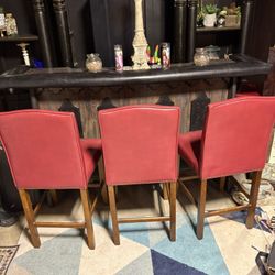 Bar W Bar Stools (3)