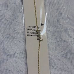 Gold Initial “S” Charm Bracelet (Stainless Steel)✨