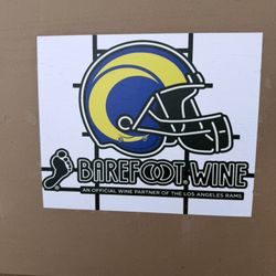 Barefoot Wine Los Angeles Rams Neon Sign