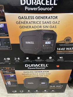 Duracell 1440 Watt Gasless Generator Thumbnail