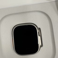 Apple Watch Ultra 49mm Titanium Ocean Midnight Band - Excellent-3 extra straps