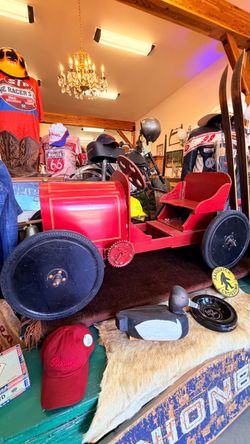 Kids Pedal Custom Vintage FireTruck with Brass Bell