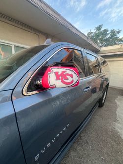 Kansas City Chiefs One size automobile mirror covers