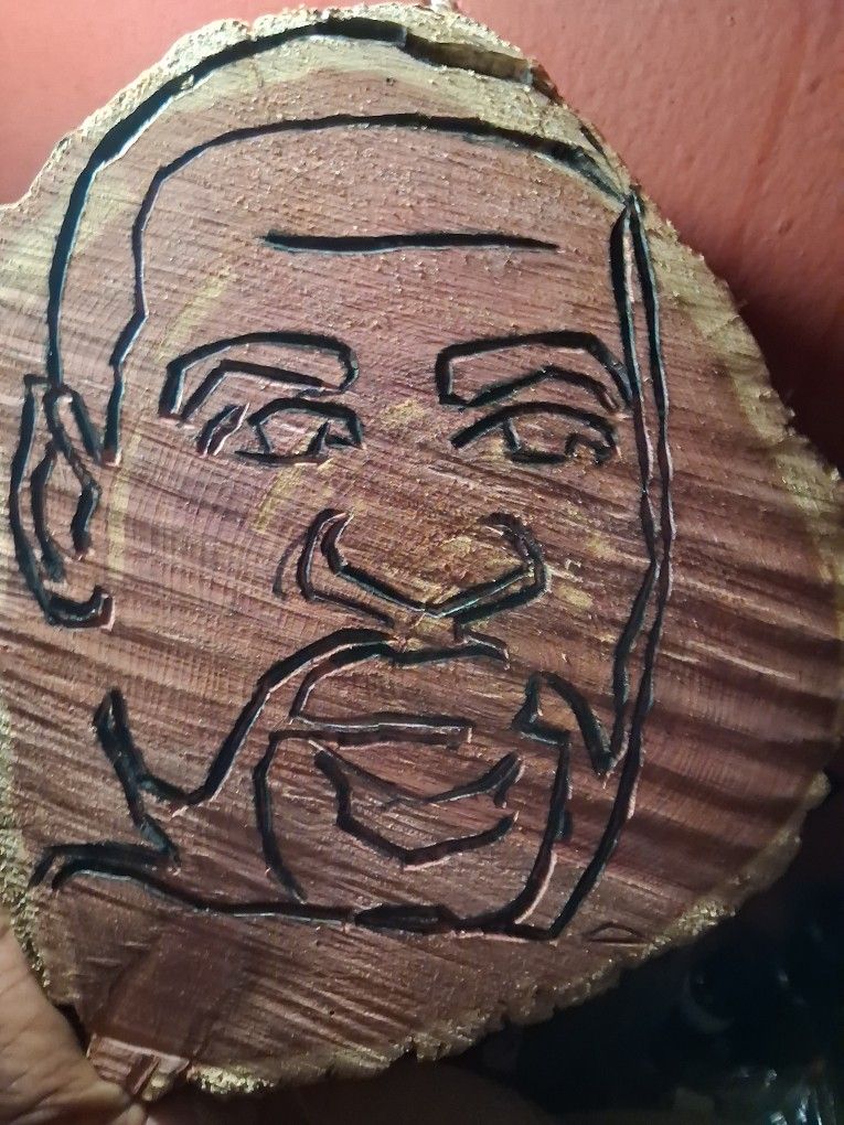 George Floyd Wood Carving