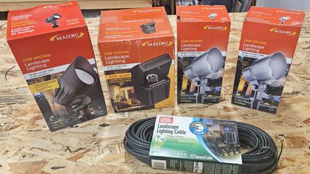 Malibu landscape lighting package.