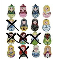 2014 Disney Parks Nesting Dolls Mini Mystery Pin Pack Collection
