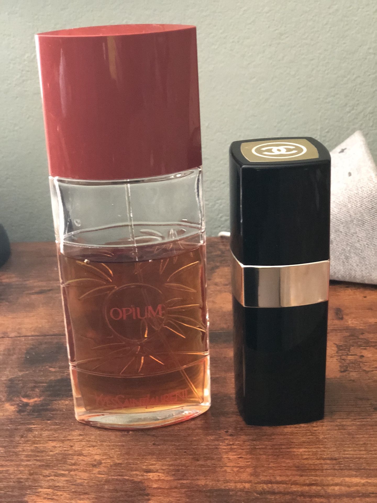 2 Vintage Perfume , Chanel, And Saint Laurent 