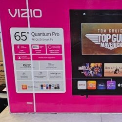 65 Tv $55 Down On Finacing Free Delivery 6 Month Warranty.  65 Tv Vizio quantum pro smart 4K HDTV.