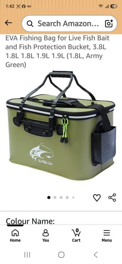NEW FISHING BUCKET.