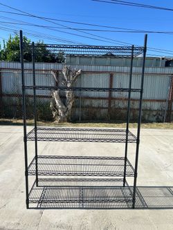 5 Tier Wide Wire Shelving Rack