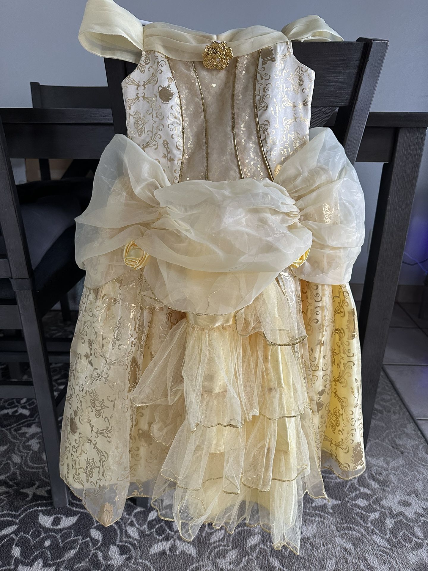 Girls Official Disney Belle Dress