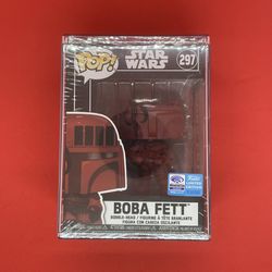 Funko Pop WonderCon Exclusive : BOBA FETT #297  Red Edition