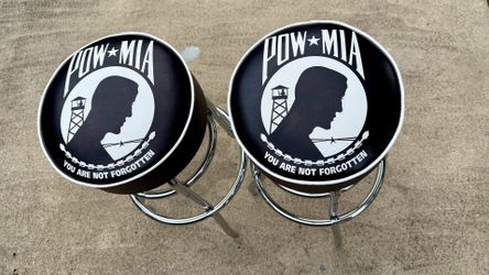 POW/MIA Backless Stools (Like New)
