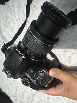 Nikon D3400 with lens