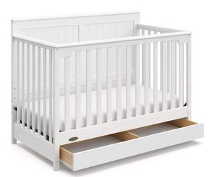 Graco Hadley Convertible Crib w/ Mattress & Sheets