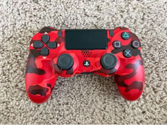 PS4 DualShock 4 Controller (Red Camo)