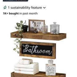 Bathroom shelves