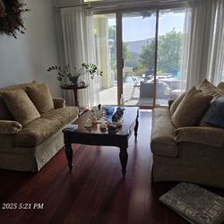 Sofas, One With Pullout Bed
