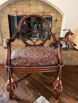 Vintage Antique Asian Style Arm Chair