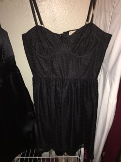 Black Lacey corset dress