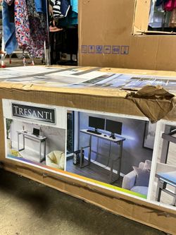 Tresanti Aurora 47” Adjustable Height Desk with LED Lighting