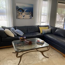 Antique Class Coffe Table 