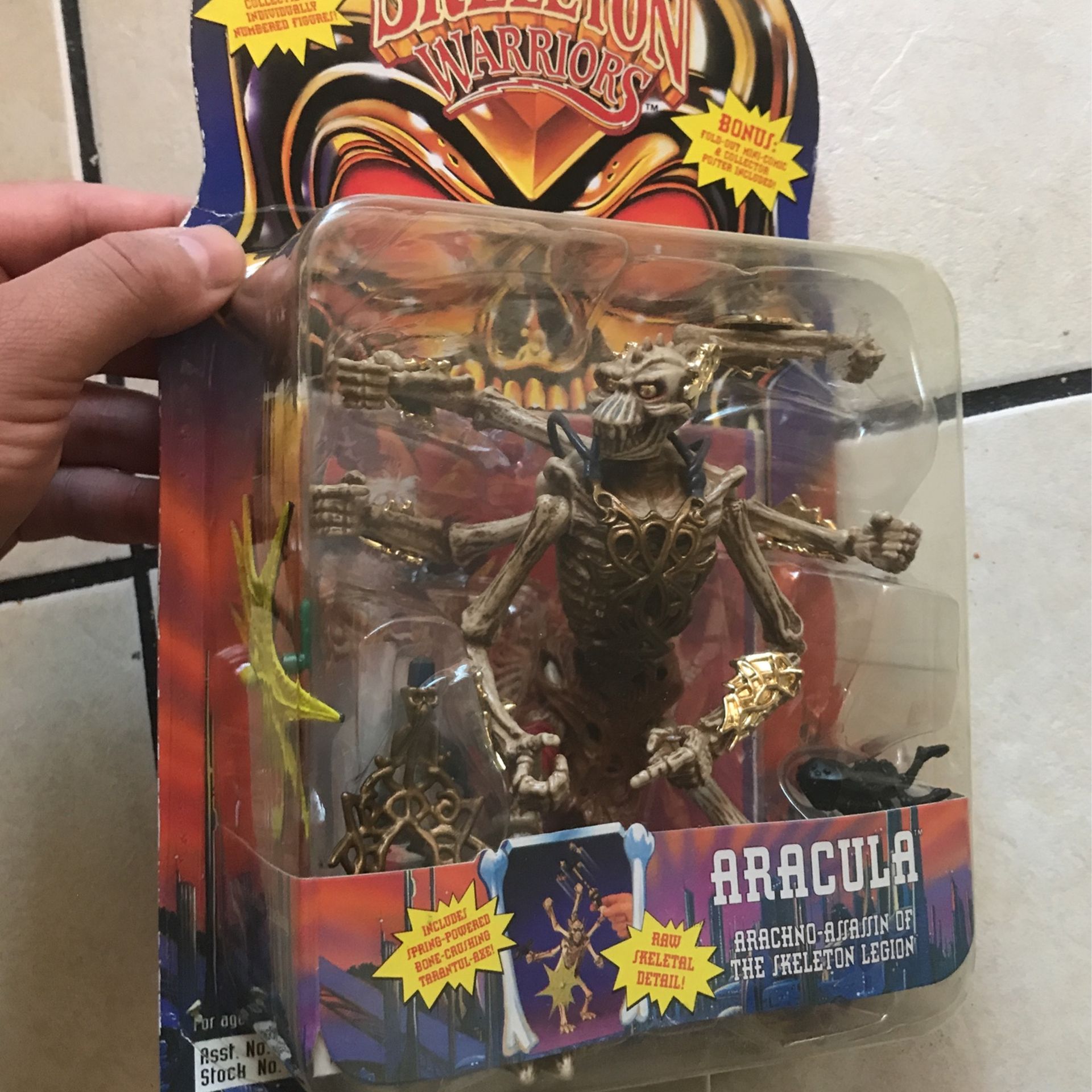 Vintage Skeleton Warriors Toys 1994 Aracula 