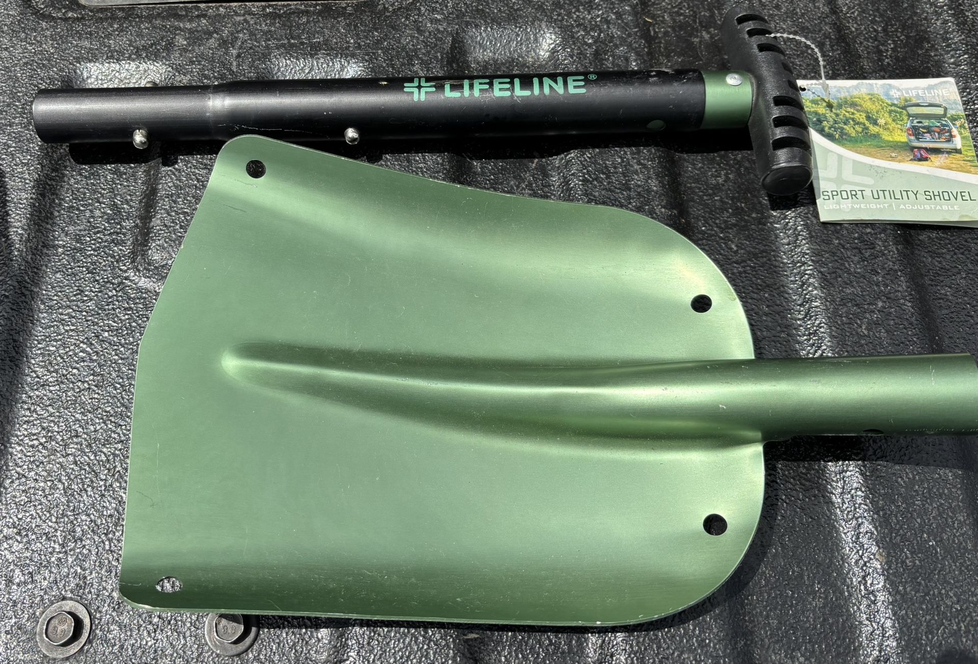 Two Piece Lightweight Emergency Life Line Shovel
