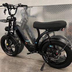 ✅ New- 1000W Motor Powerful Step Through Electric Ebike, 20ah, 30mph, Front Rack, USB