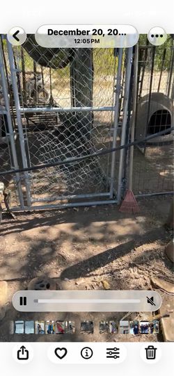 Dog kennels heavy duty chain link fence 20x20 good size asking 300