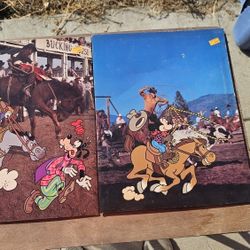 Vintage Disney Goofy Western School Folders – Set of 2 🐴📚
