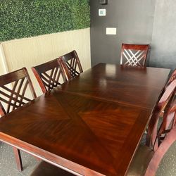 Large Dinning Table 8 Chairs 