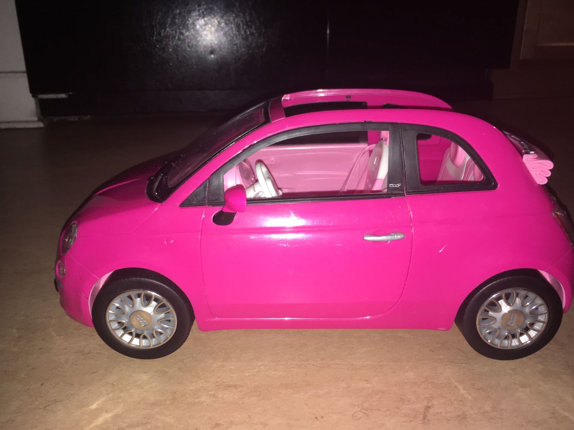 A Barbie car Fiat
