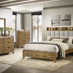 Medium Oak 5pc BEDROOM SET/ Juego De Cuarto 🔥