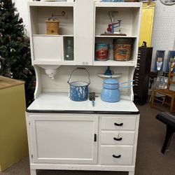 Antique White Sellers Hoosier