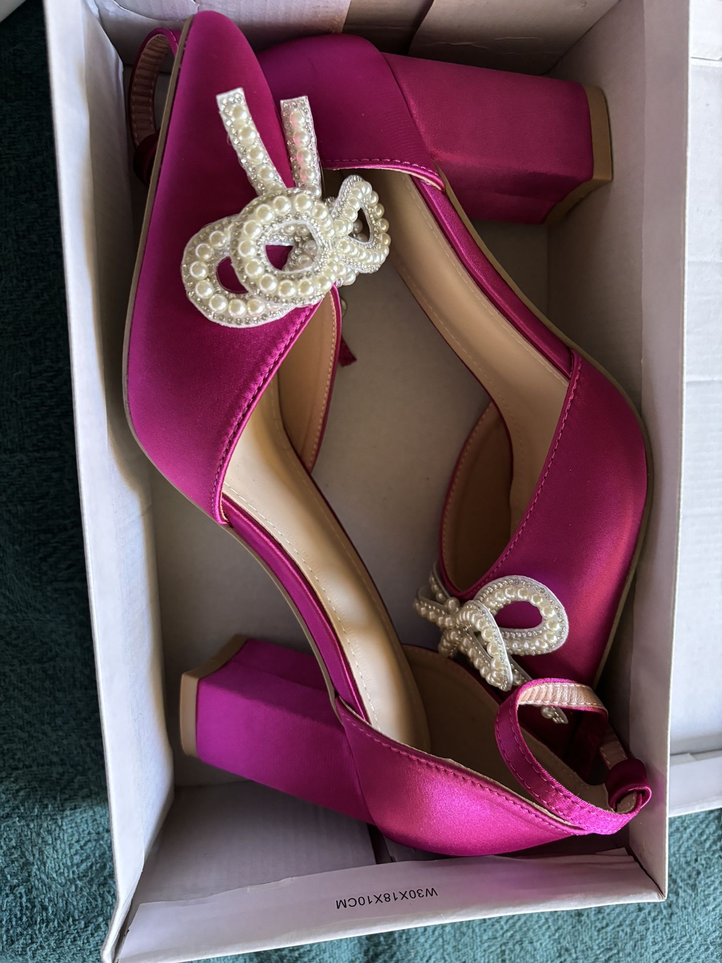 Pink Bow Heels