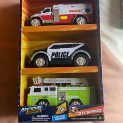 3 Emergency Car Set