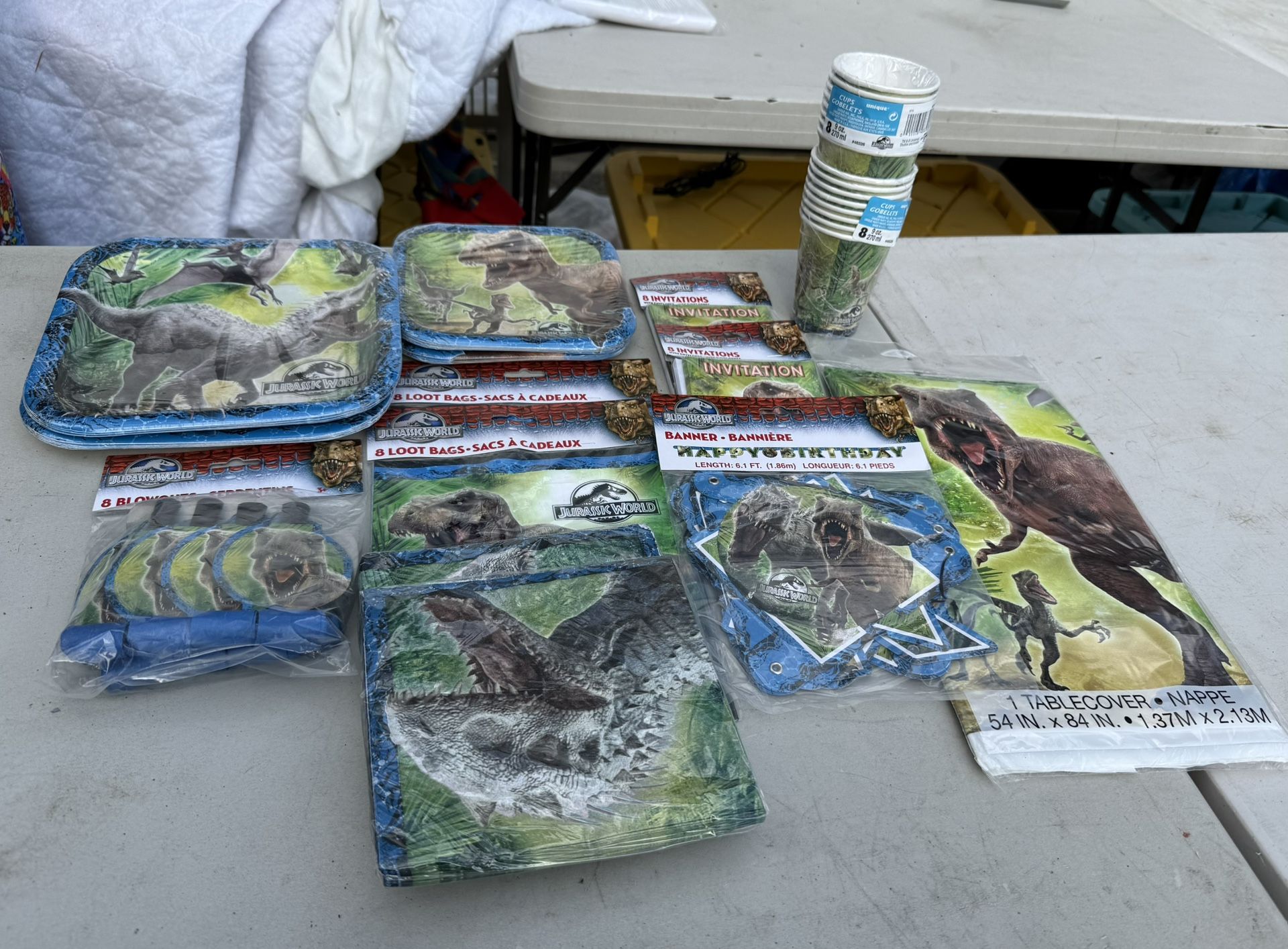 Jurassick World Themed Birthday Decor Package For Kids Brand New