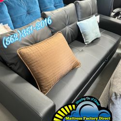Black Leather Couch Bed Sofa Cama