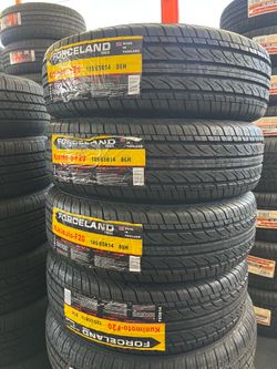 📲✔️185/65/14 vendo set de llantas nuevas Forceland