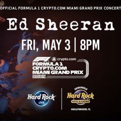 Ticket Ed Sheeran Miami May 3