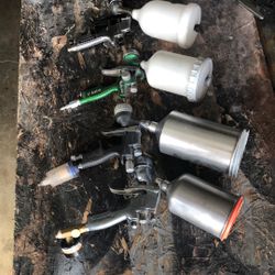 4 Spray Guns HVLP , Devilbiss Astro Master Husky