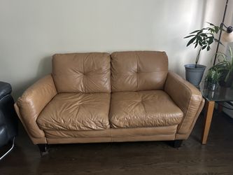 Used leather Love Seat For 2