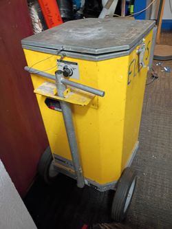 Miller Welder, Miller plasma cutter, Dry Rod II Oven  welding rods, extension cords , oxygen and acetylene tanks..